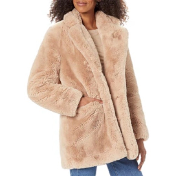 Jason Wu Faux Fur Teddy Jacket Ivory Cream Beige Sz S oversized fits to sz 8 - Picture 7 of 9